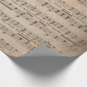 Antiek muziekvellen Stijl van 5 omslagpapier Cadeaupapier (Hoek)
