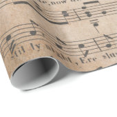 Antiek muziekvellen Stijl van 5 omslagpapier Cadeaupapier (Rol Hoek)