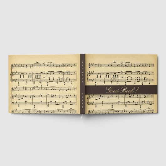 Antiek muziekweddenschap gastenboek (Volledig)