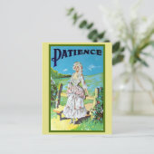 antiek muzikale opera Patience Briefkaart (Staand voorkant)