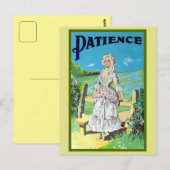 antiek muzikale opera Patience Briefkaart (Voorkant / Achterkant)