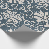 Antiek, naadloze bodemspira met achtergrondverlich cadeaupapier (Hoek)