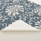 Antiek, naadloze bodemspira met achtergrondverlich sherpa deken (3/4)