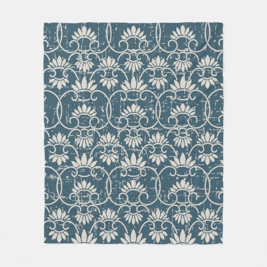 Antiek naadloze retroflector versleten achtergrond fleece deken (Voorkant)