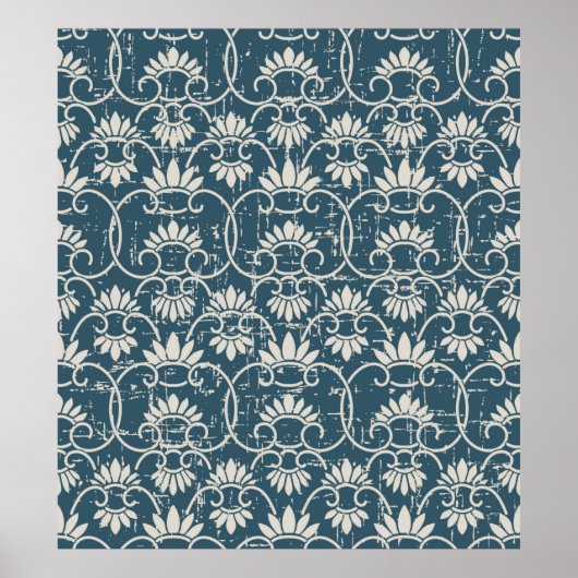 Antiek naadloze retroflector versleten achtergrond poster (Voorkant)