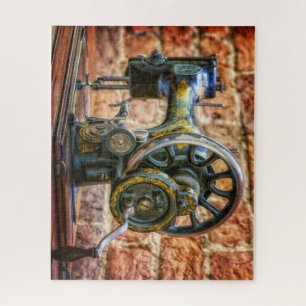  Antiek naaimachine Legpuzzel
