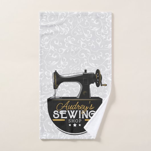 Antiek naaimachine TOEVOEGDE NAAM Zeemacht Bad Handdoek (Handdoek)