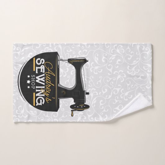 Antiek naaimachine TOEVOEGDE NAAM Zeemacht Bad Handdoek (Handdoek)