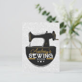 Antiek naaimachine TOEVOEGDE NAAM Zeemacht Briefkaart (Staand voorkant)