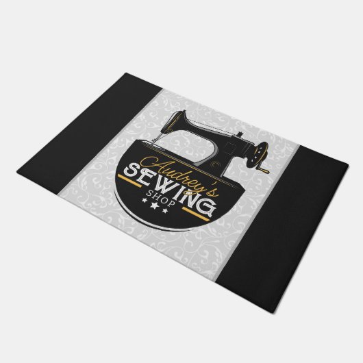 Antiek naaimachine TOEVOEGDE NAAM Zeemacht Deurmat (Schuin)