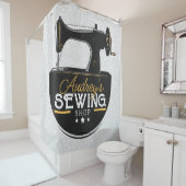 Antiek naaimachine TOEVOEGDE NAAM Zeemacht Douchegordijn (In situ)