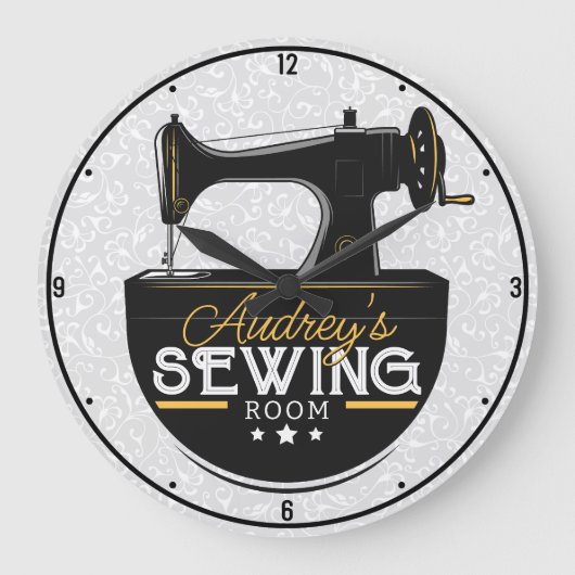 Antiek naaimachine TOEVOEGDE NAAM Zeemacht Grote Klok (Voorkant)