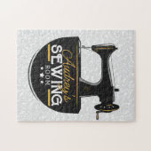 Antiek naaimachine TOEVOEGDE NAAM Zeemacht Legpuzzel (Horizontaal)