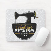 Antiek naaimachine TOEVOEGDE NAAM Zeemacht Muismat (Met muis)