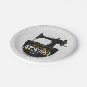 Antiek naaimachine TOEVOEGDE NAAM Zeemacht Papieren Bordje (Gekanteld)