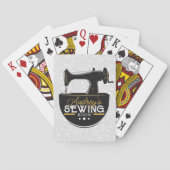 Antiek naaimachine TOEVOEGDE NAAM Zeemacht Pokerkaarten (Achterkant)