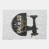 Antiek naaimachine TOEVOEGDE NAAM Zeemacht Theedoek (Horizontaal)