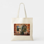 Antiek naaimachine Tote Bag (Achterkant)