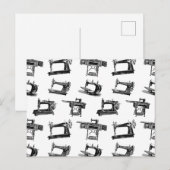 Antiek naaimachines - AANGEPASTE ACHTERGRONDKLEUR Briefkaart (Voorkant / Achterkant)