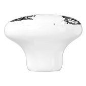 Antiek naaimachines - AANGEPASTE ACHTERGRONDKLEUR Keramische Knop (Zijkant)