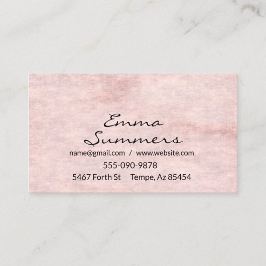  Antiek naaimachinewijzigingen Visitekaartje (Achterkant)