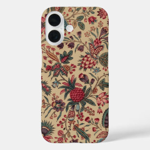 Antiek Naaldwerk Bloem Motief Meubilair iPhone 16 Hoesje