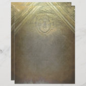 Antiek namaak bronzen medaillon met reliëfprint (Voorkant / Achterkant)