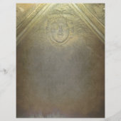 Antiek namaak bronzen medaillon met reliëfprint (Achterkant)