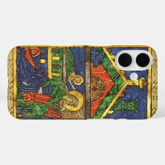 ANTIEK NATIVITEITSCHRISTMAS PARCHCHMENT Case-Mate iPhone CASE (Achterkant (horizontaal))