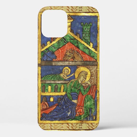 ANTIEK NATIVITEITSCHRISTMAS PARCHCHMENT Case-Mate iPhone CASE (Achterkant)