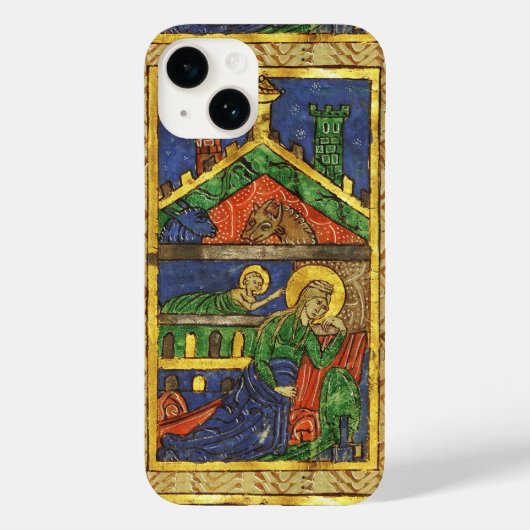 ANTIEK NATIVITEITSCHRISTMAS PARCHCHMENT Case-Mate iPhone CASE (Achterkant)