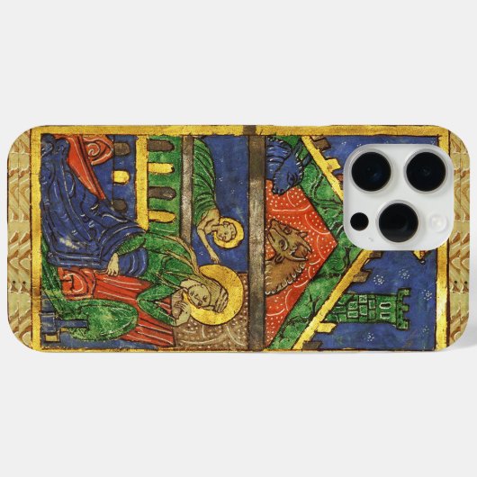 ANTIEK NATIVITEITSCHRISTMAS PARCHCHMENT Case-Mate iPhone CASE (Achterkant (horizontaal))