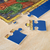 ANTIEK NATIVITEITSCHRISTMAS PARCHCHMENT LEGPUZZEL (Zijkant)