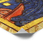 ANTIEK NATIVITEITSCHRISTMAS PARCHCHMENT POSTER (Hoek)