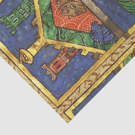 ANTIEK NATIVITEITSCHRISTMAS PARCHCHMENT TISSUEPAPIER (Detail)