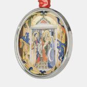 ANTIEK NATIVITEITSPARCHTIE METALEN ORNAMENT (Links)