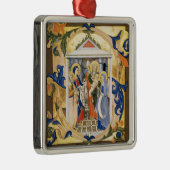 ANTIEK NATIVITEITSPARCHTIE METALEN ORNAMENT (Rechts)