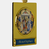 ANTIEK NATIVITEITSPARCHTIE VERGULD BANNER ORNAMENT (Rechts)