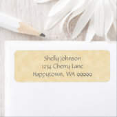 Antiek Natural Parchment Return Address Labels (Insitu)