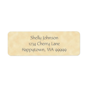 Antiek Natural Parchment Return Address Labels