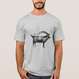 Antiek Natuurgeschiedenis Geit of Ibex T-shirt