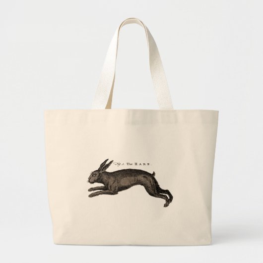 Antiek Natuurhistorische Kunst De Haas Grote Tote Bag (Voorkant)