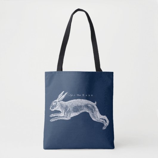 Antiek Natuurhistorische Kunst De Haas Tote Bag (Voorkant)