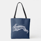 Antiek Natuurhistorische Kunst De Haas Tote Bag (Achterkant)