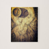 Antiek Nautical Map en Compass Legpuzzel (Verticaal)