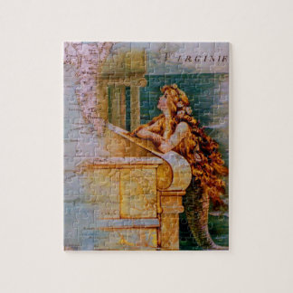 Antiek Nautical Map & Mermaid Legpuzzel