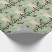 Antiek Nautical Map met Anchor Cadeaupapier (Hoek)