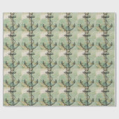 Antiek Nautical Map met Anchor Cadeaupapier (Vlak)