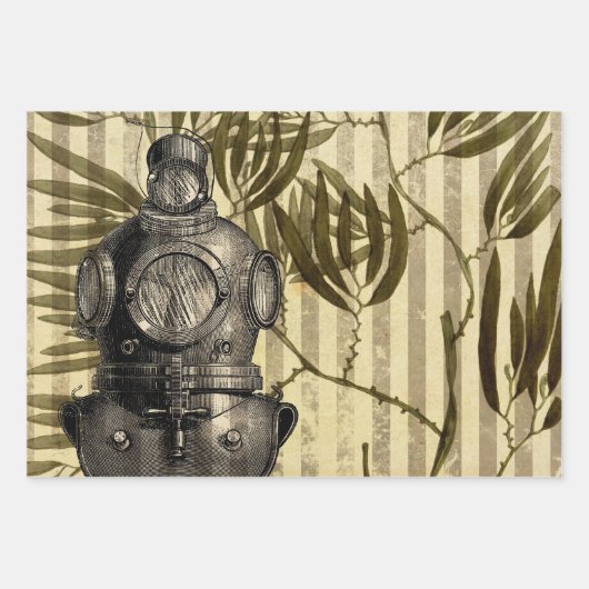 Antiek  Nautisch Inpakpapier Vel (Voorkant 3)