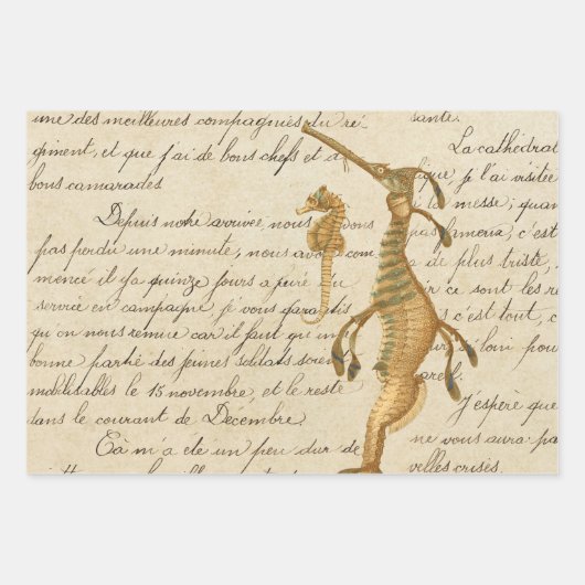 Antiek  Nautisch Inpakpapier Vel (Voorkant 2)